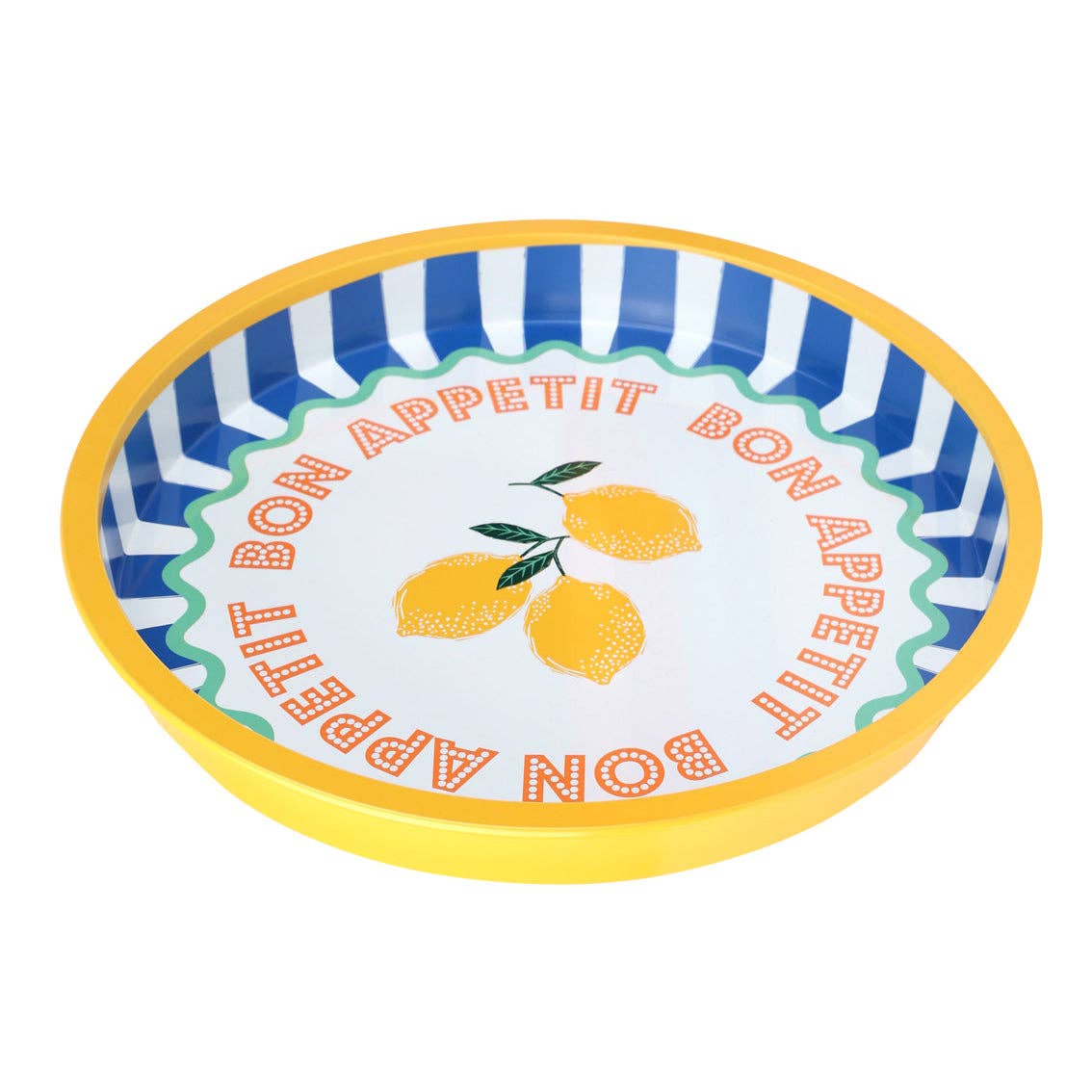 Lemon Tin Tray - 31cm | Home Decor Gifts |