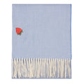 Fruits Lightweight Embroidered Throw Berry Sweet Blue