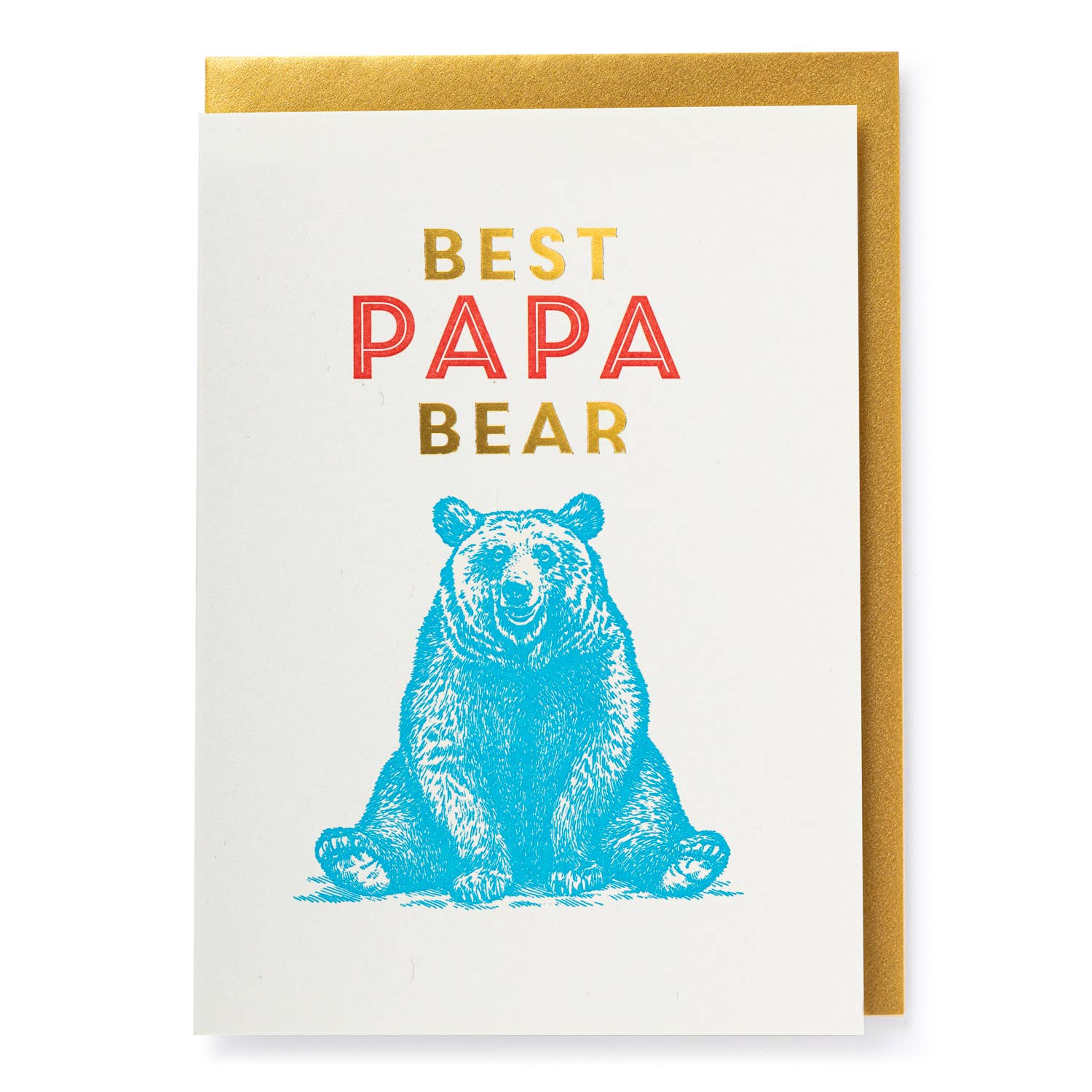 Papa Bear | Letterpress Cards | Greeting Card