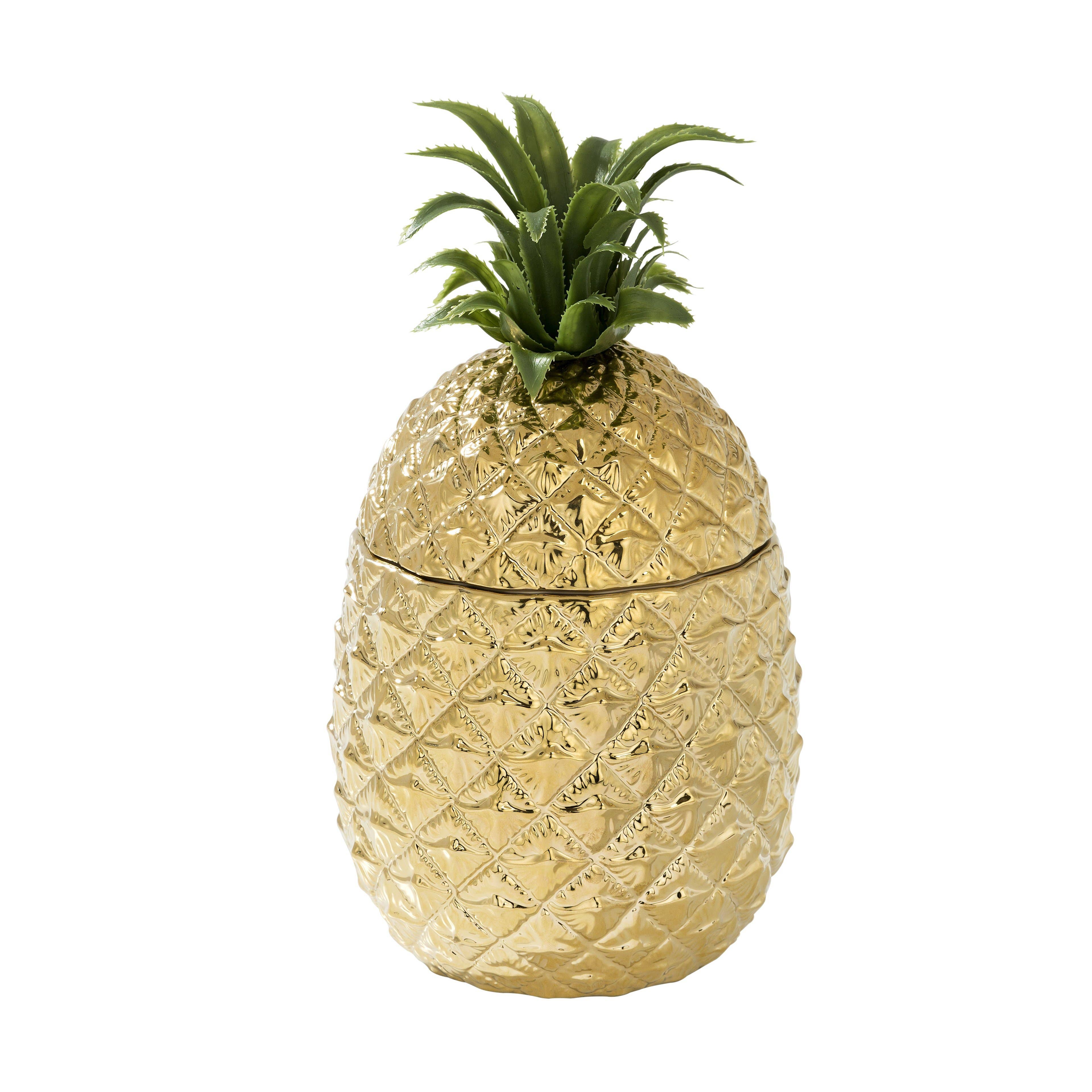 Ceramic Pineapple Ice Bucket | Summer Party Decor |