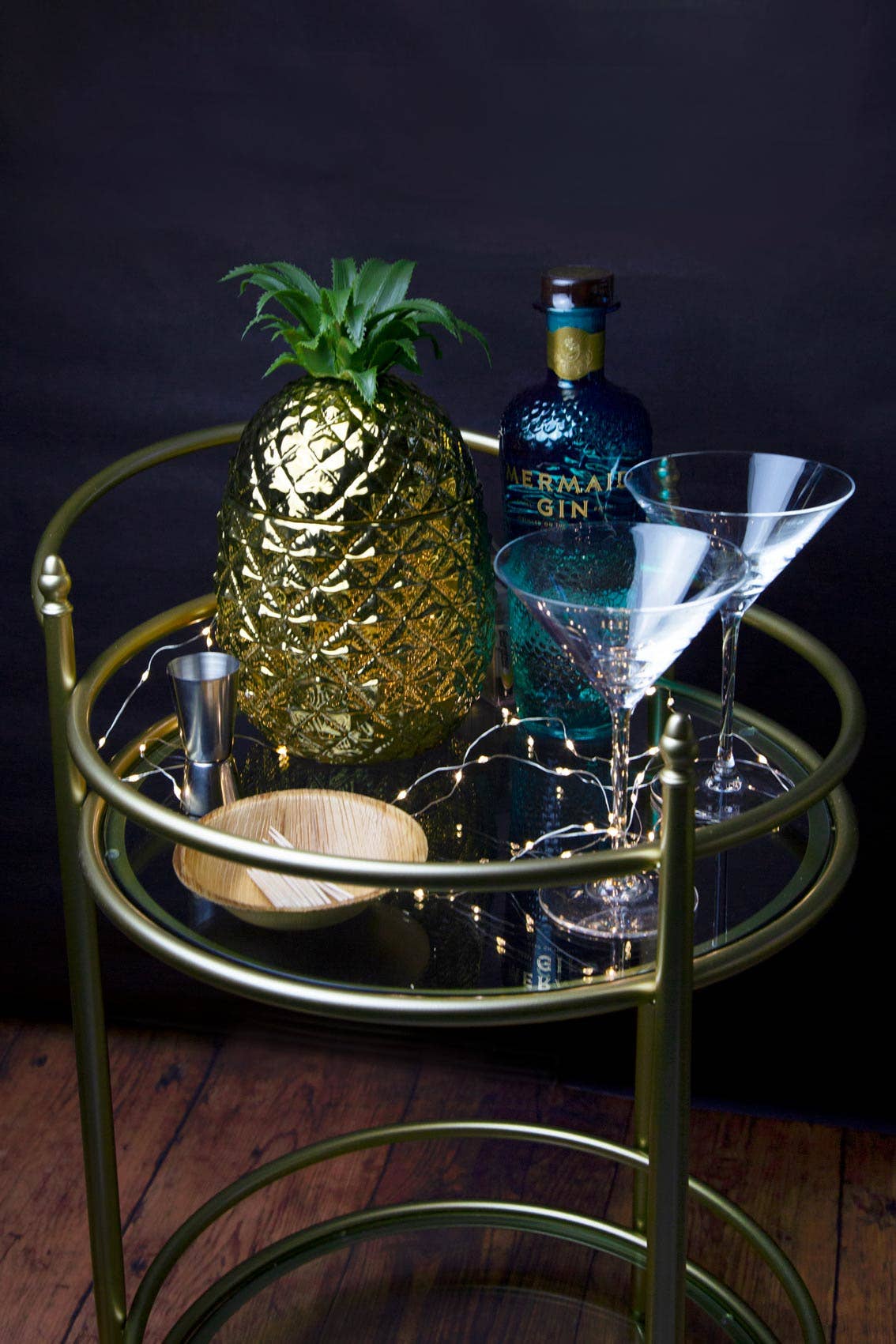 Ceramic Pineapple Ice Bucket | Summer Party Decor |