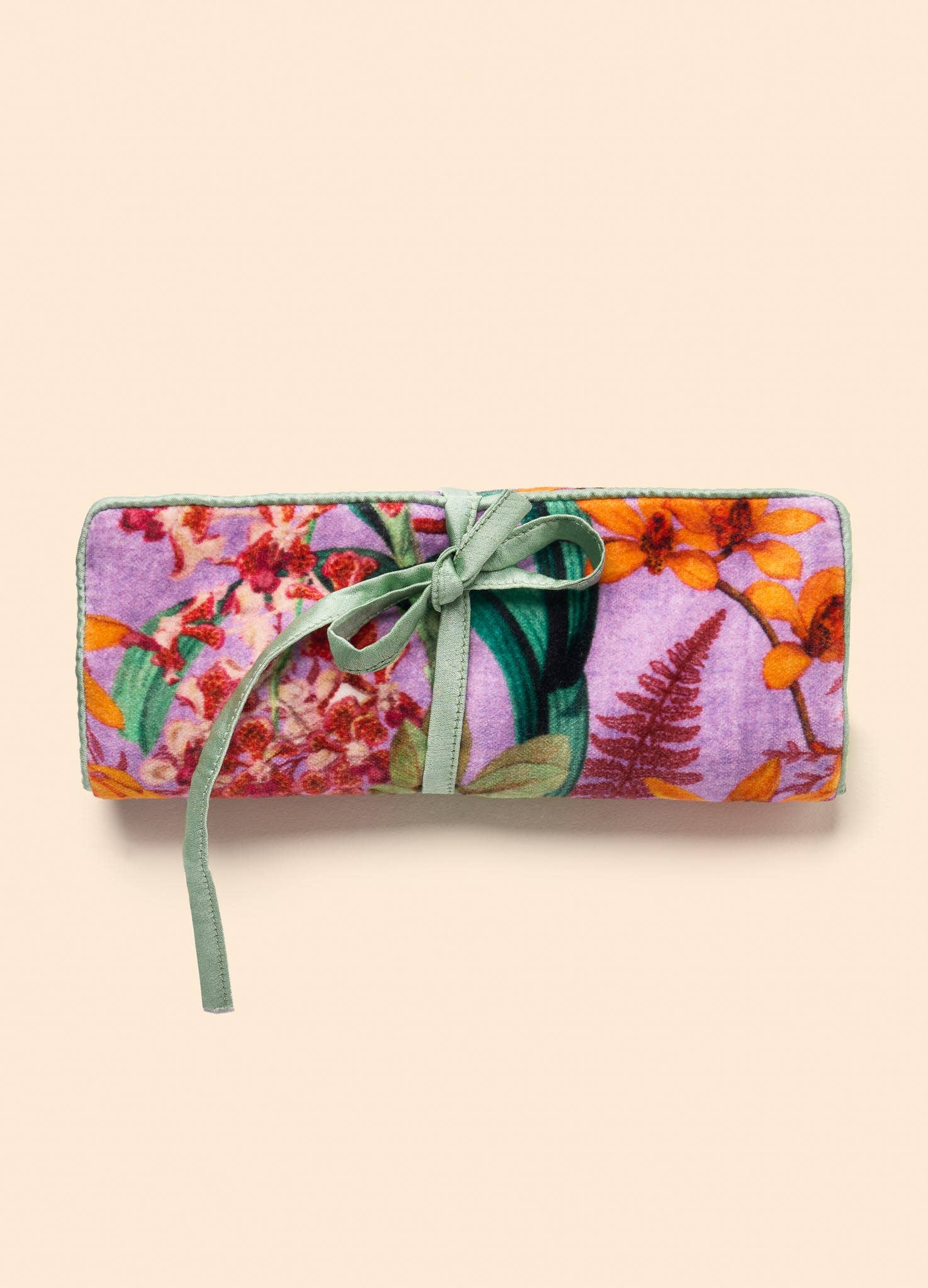 Jewellery Roll - Botany Bliss in Lavender