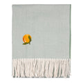 Fruits Lightweight Embroidered Throw Zesty Orange