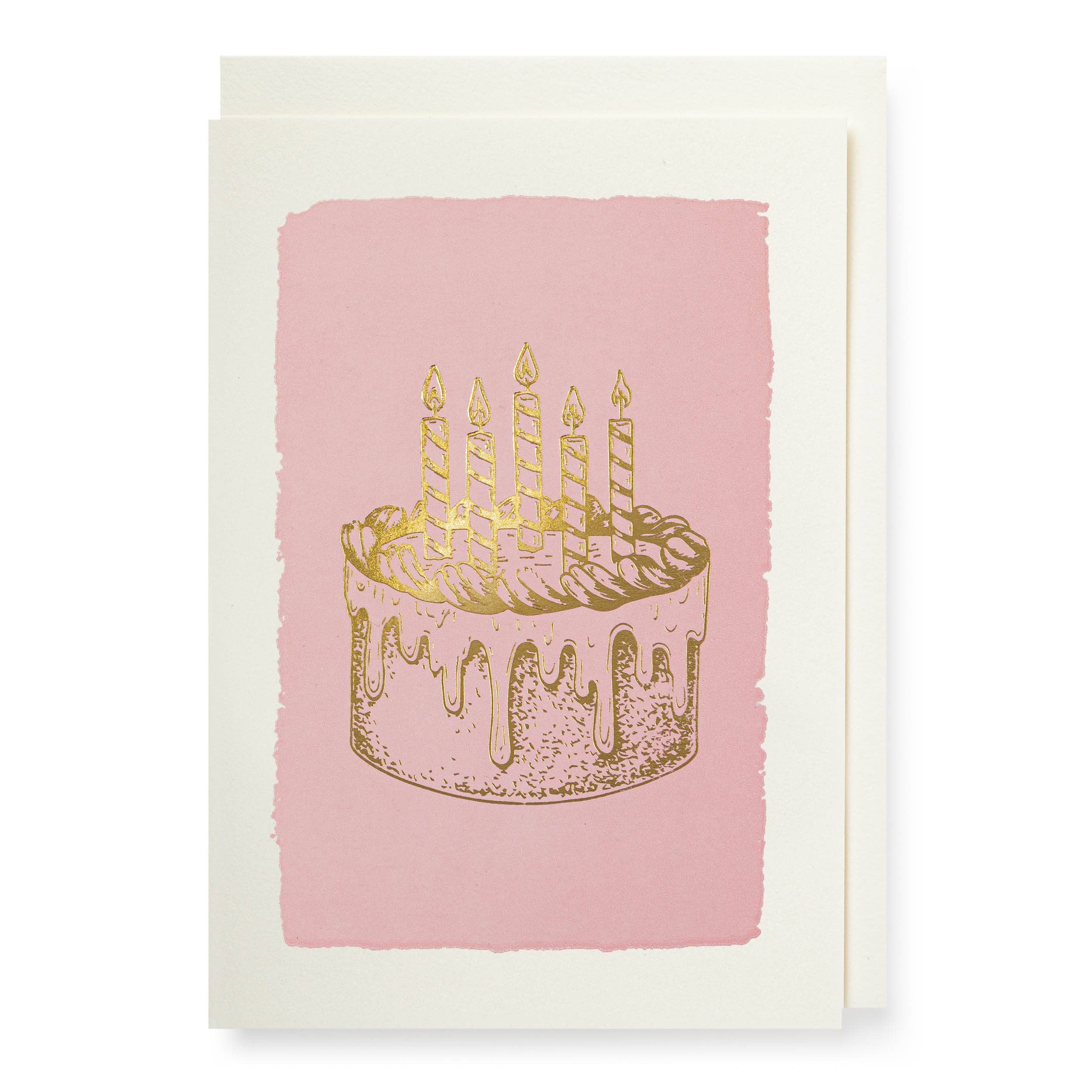 Gold Cake | Single Notelet Card