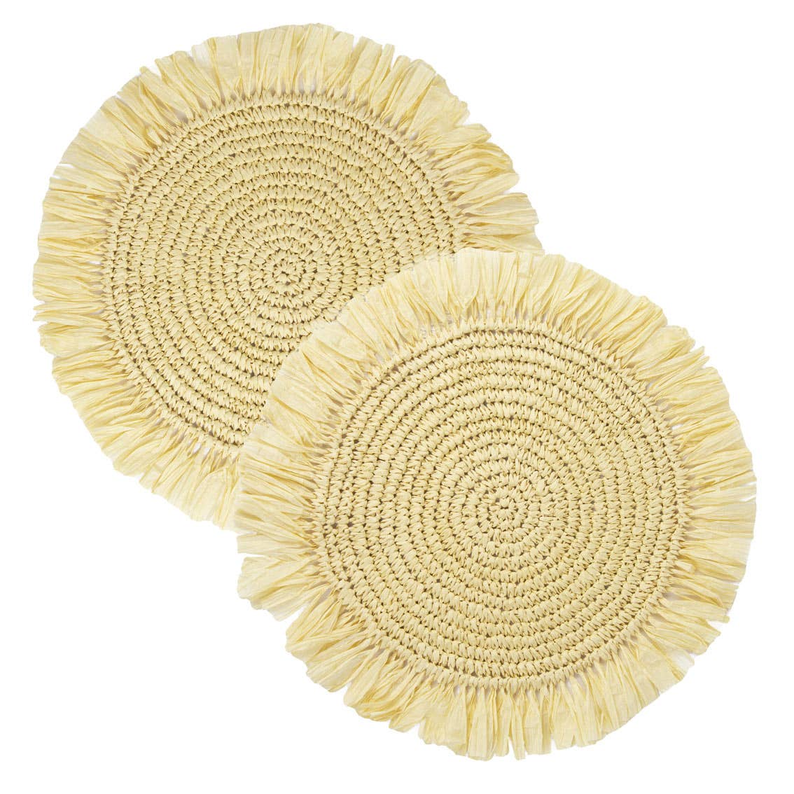Meadow Raffia Placemat - 2 Pack | Spring Decor |