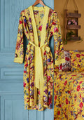 Bird Of Paradise Dressing Gown - Yellow
