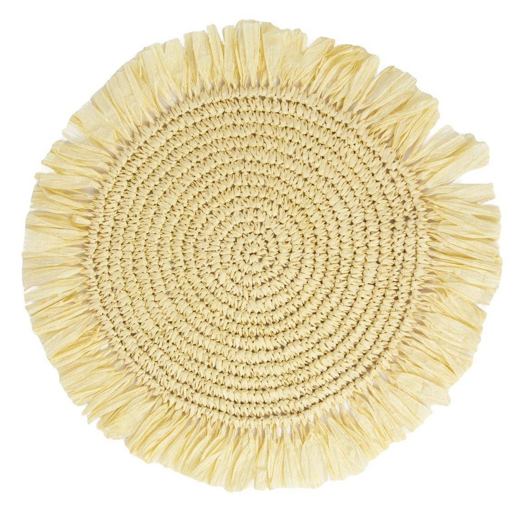 Meadow Raffia Placemat - 2 Pack | Spring Decor |