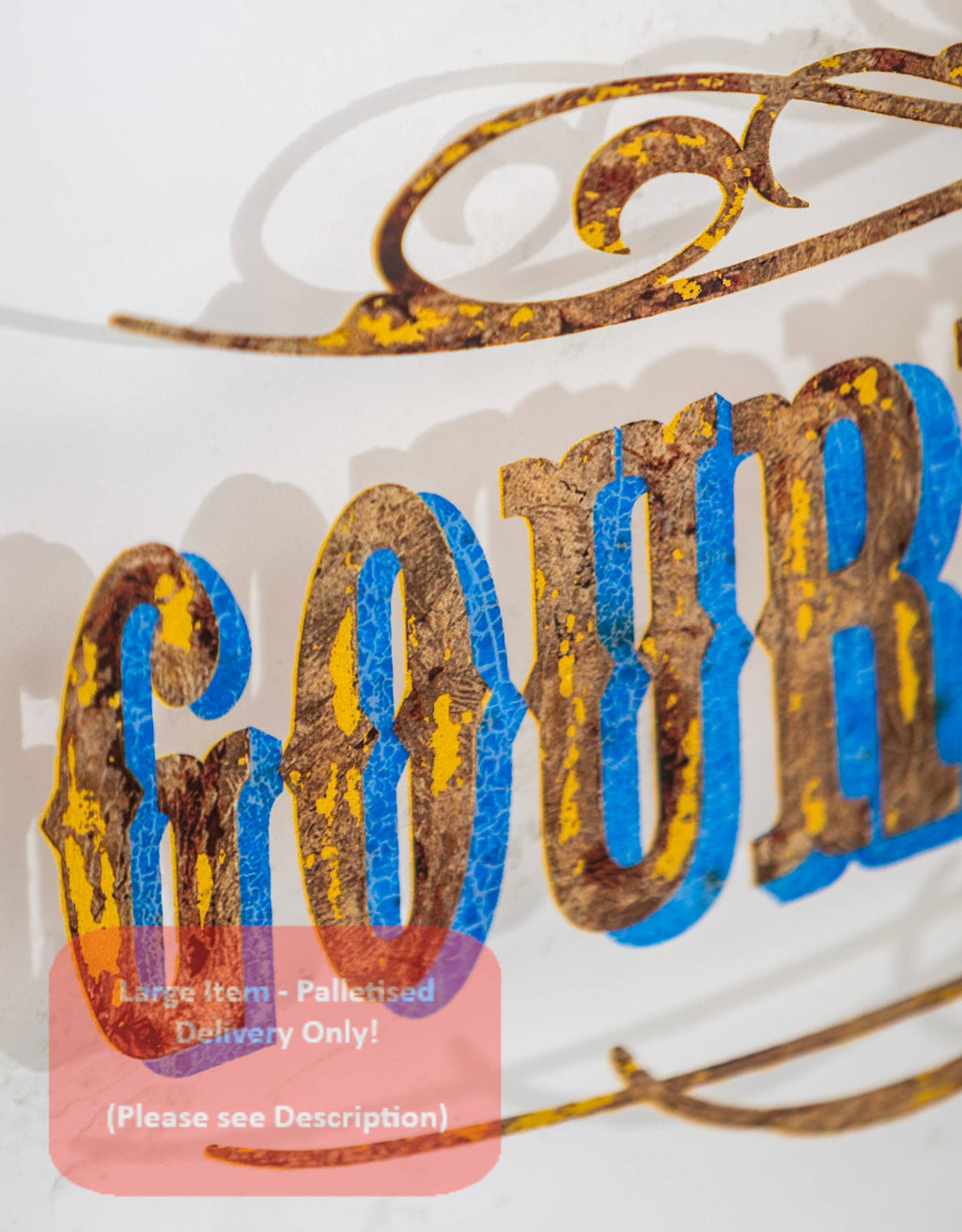 Large Gold Framed "Portobello Gourmet" Wall Sign