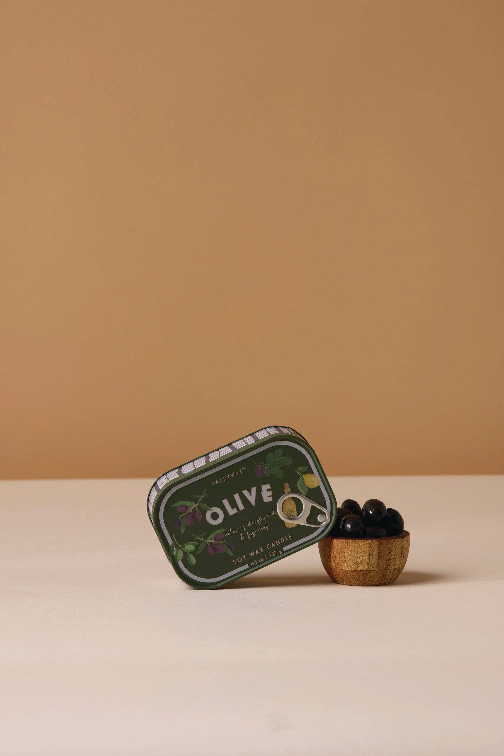 Paddywax Bistro Olive Tin Candle - Fig  Olive