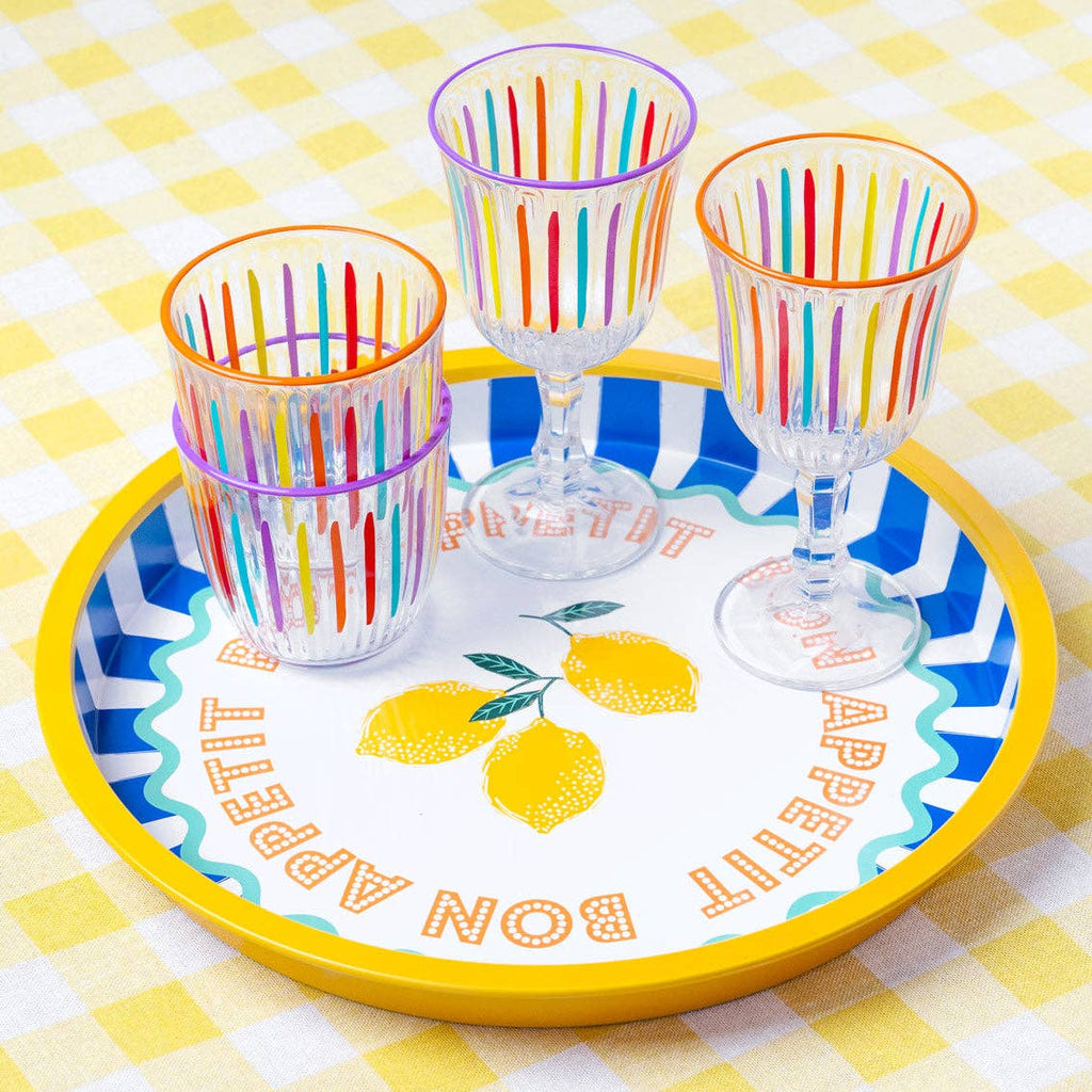 Lemon Tin Tray - 31cm | Home Decor Gifts |