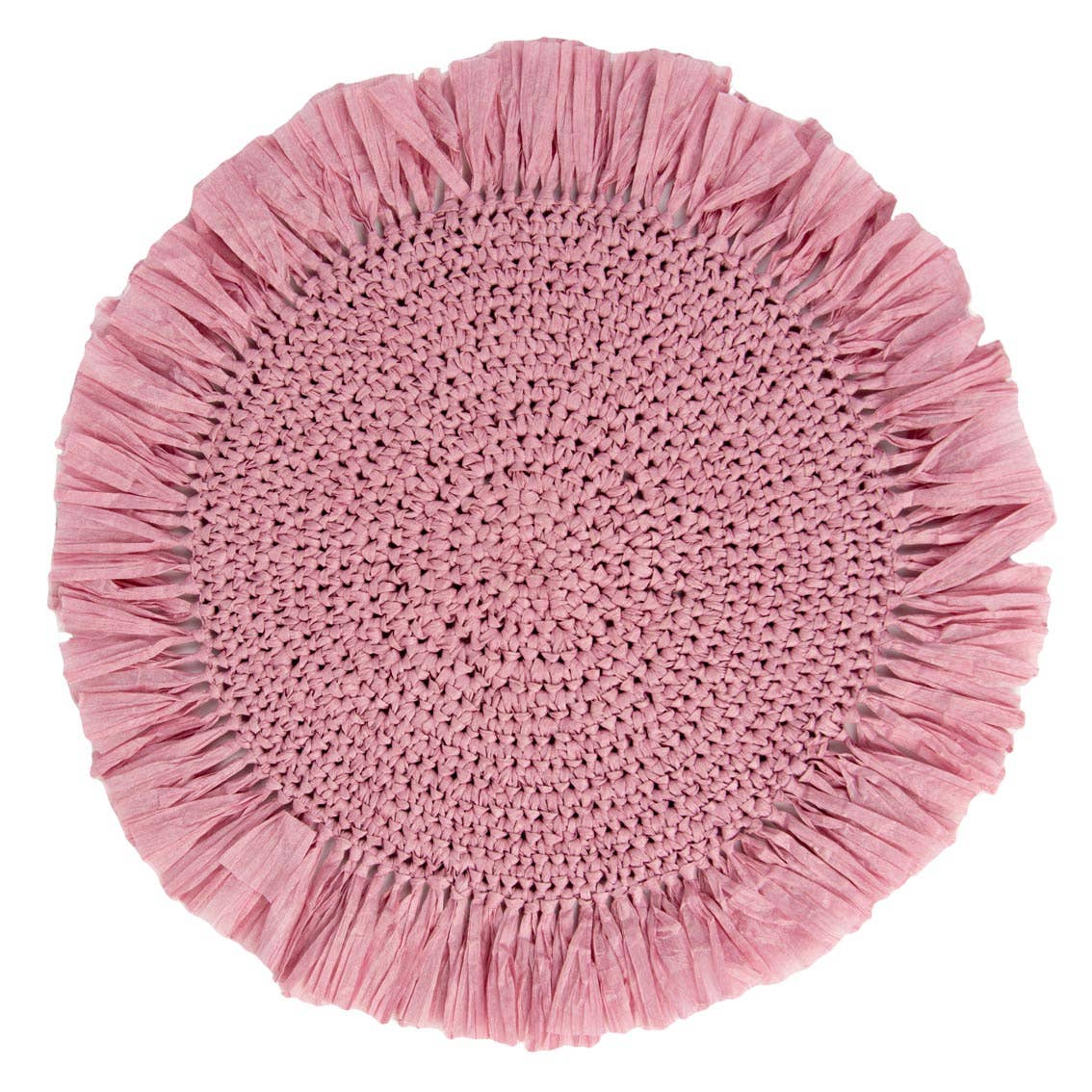 Pink Raffia Placemat - 2 Pack | Spring Tableware |