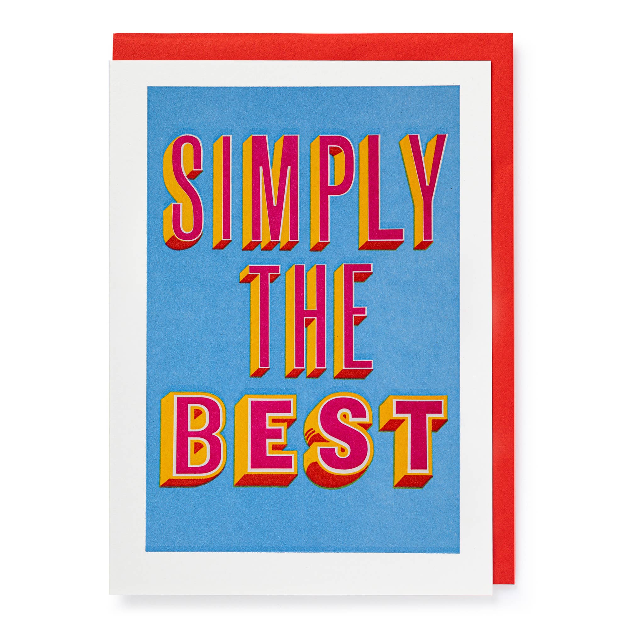Simply The Best | Letterpress Cards | Greeting Card
